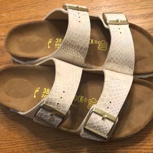 BIRKENSTOCKS! Mermaid scales Size 38